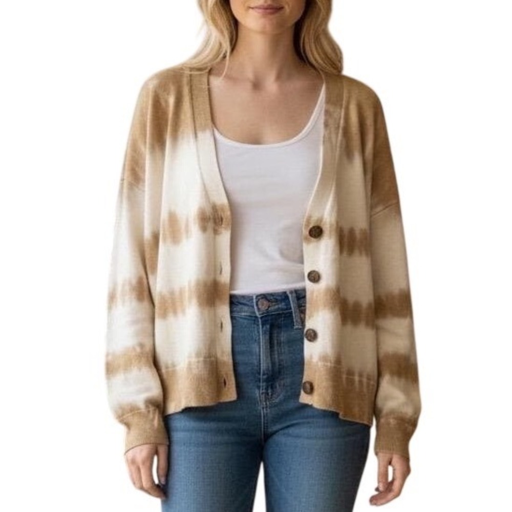 Sanctuary Tie Dye Cardigan Sweater Size large